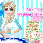 Elsa Washing Dishes ゲーム